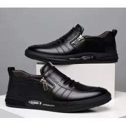 AND 1 Leather Casual Shoes(Black)