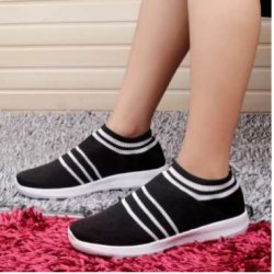 Womens Loaf Running Shoes(Black)